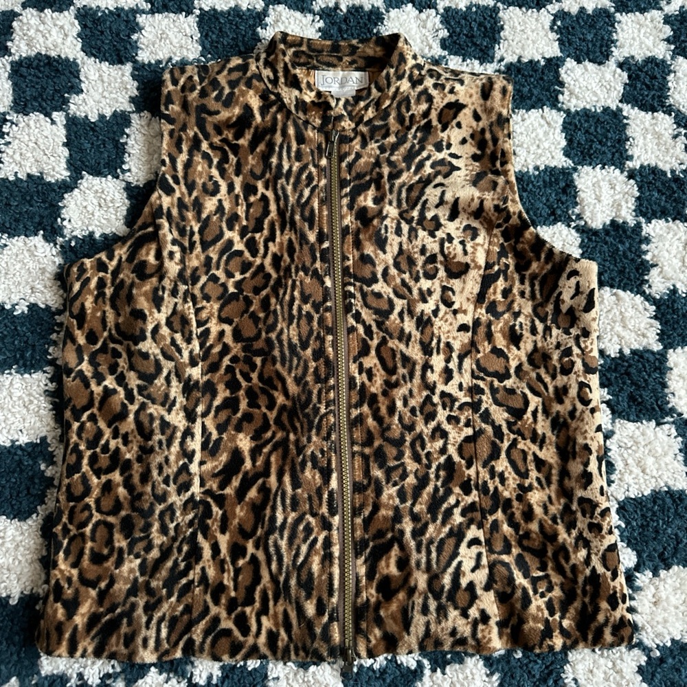 Jordan Leopard Print Vest